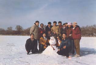 Snow man and us