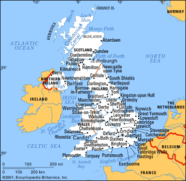 Map of United Kingdom